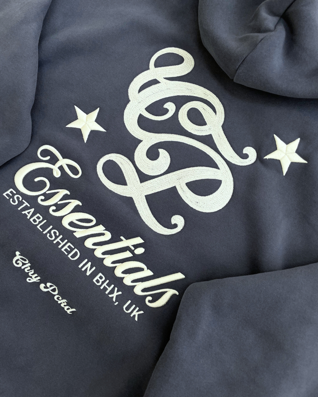 Essentials Hoodie (Washed Navy)