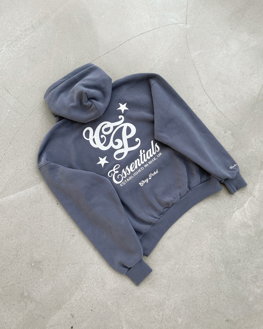 Essentials Hoodie (Washed Navy)