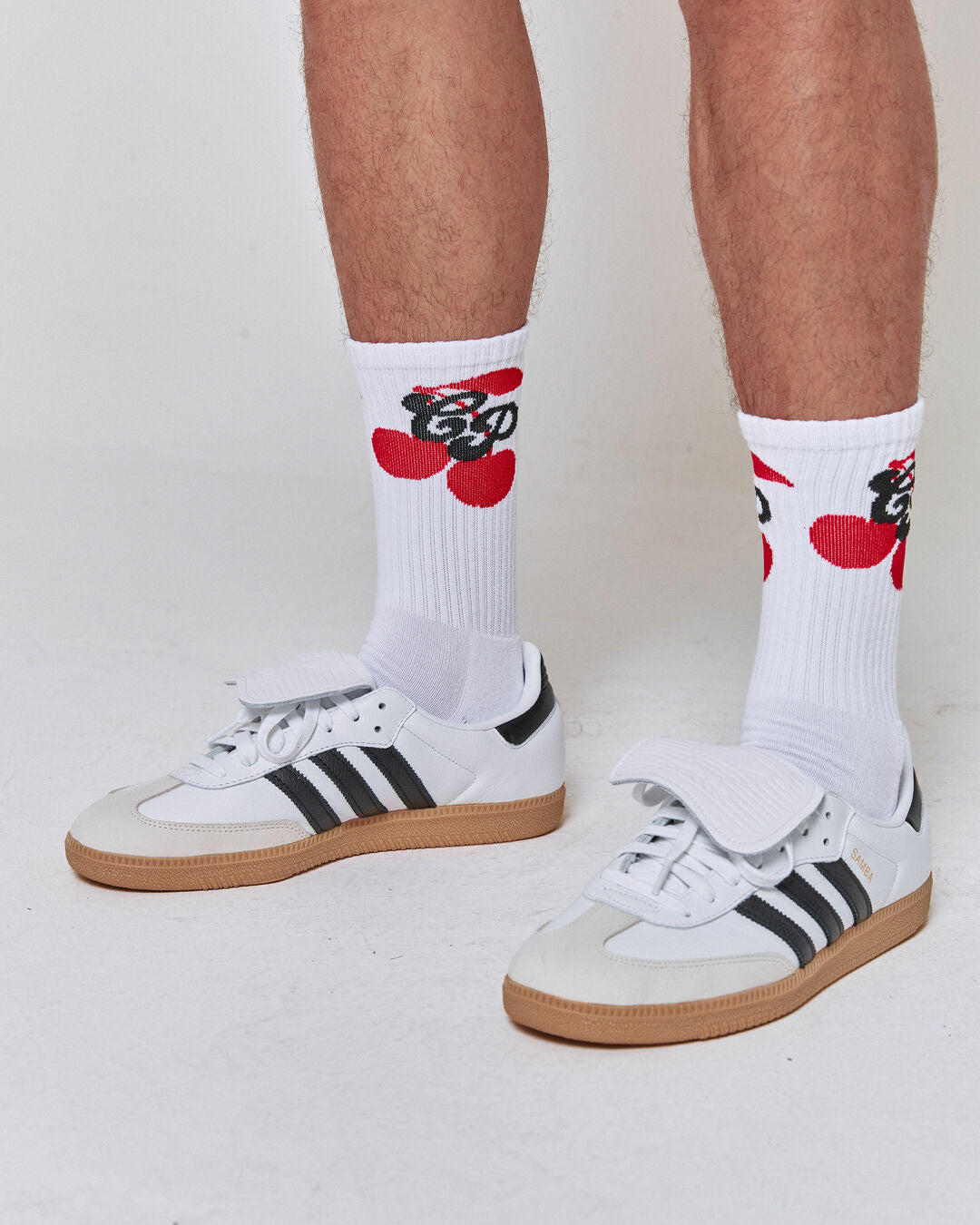 Cherry Socks (White)
