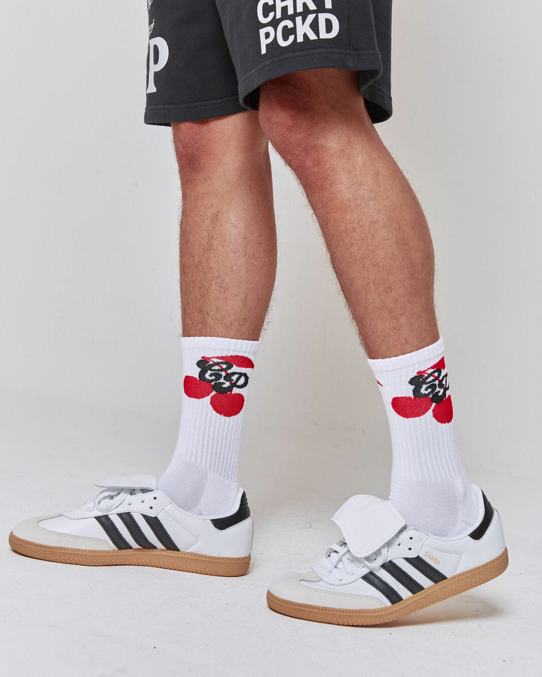 Cherry Socks (White)