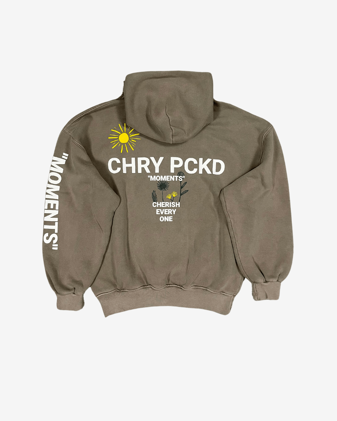 MOMENTS Hoodie (Washed Taupe) - CHRY PCKD