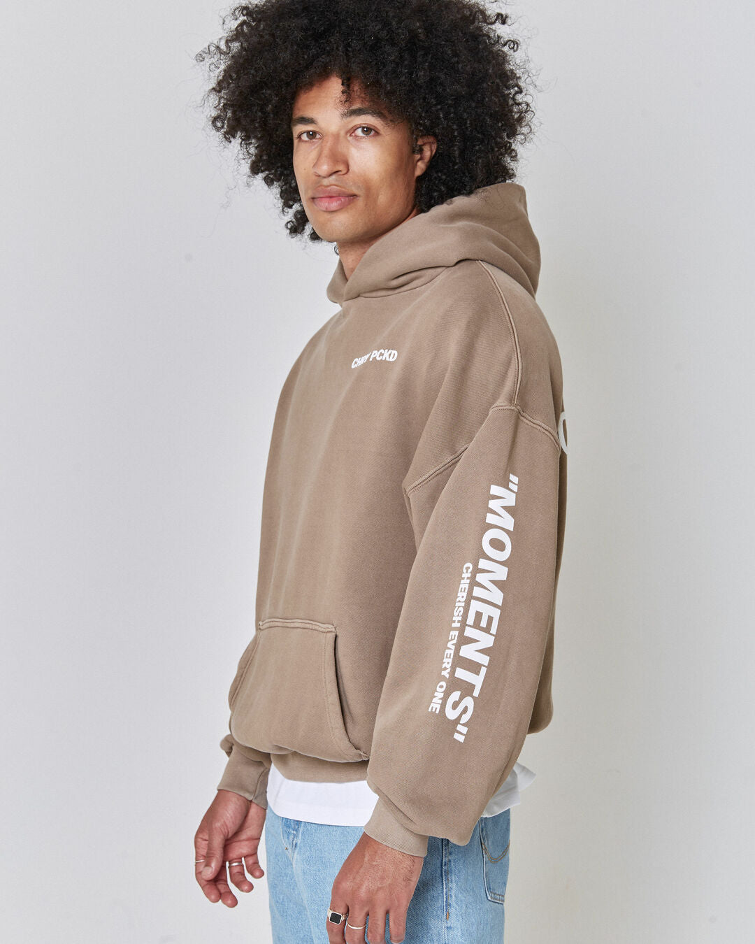 MOMENTS Hoodie (Washed Taupe)