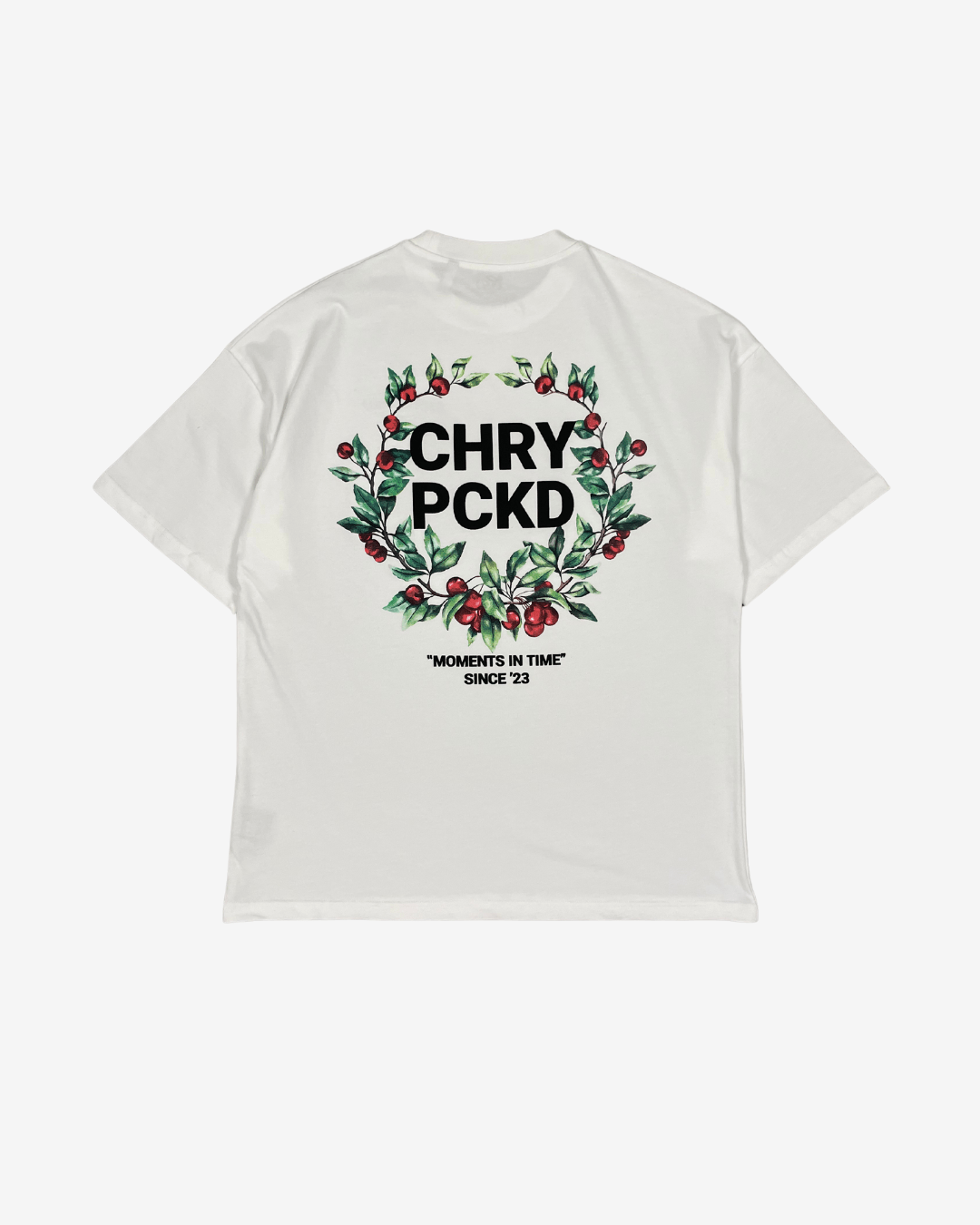 Wreath T - shirt (Flat White) - CHRY PCKD